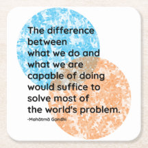 マハトマガンジー我々は引用文