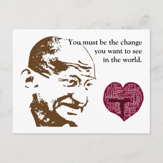 マハトマガンジー ポストカード (正面)