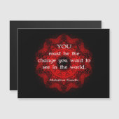 マハトマガンディウィズダムことわざについて (正面/裏面)