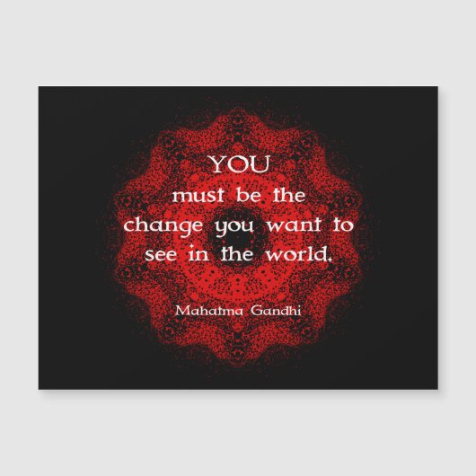 マハトマガンディウィズダムことわざについて (正面)