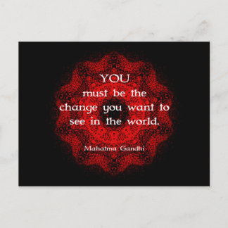 マハトマガンディウィズダムことわざについて ポストカード