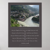 マハトマガンディウィズダム引用文 ポスター (正面)