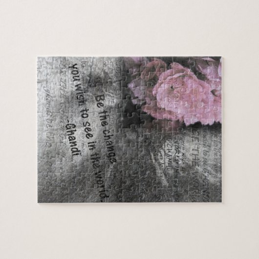 マハトマガンディー引用文ギフト ジグソーパズル (横)