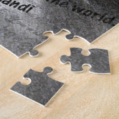 マハトマガンディー引用文ギフト ジグソーパズル (側面)