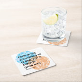 マハトマガンディ信仰引用文 スクエアペーパーコースター (インサイチュ)