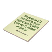 マハトマガンディ引用文 タイル (側面)