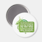 マハトマガンディ引用文 マグネット (正面/裏面)