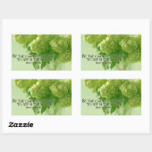 マハトマ・ガンジー感動的引用文「変化を求めて」 長方形シール (シート)