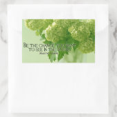 マハトマ・ガンジー感動的引用文「変化を求めて」 長方形シール (バッグ)