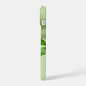 マハトマ・ガンジー感動的引用文「変化を求めて」 iPhone 15ケース (左側面)