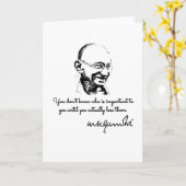 マハトマ·ガンジー-サバイバル カード (黄色い花)