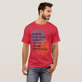 マハトマ・ガンディー自由の引用家族 Tシャツ (正面フル)