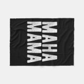 マハママトランプ再びアメリカを健康に育てる女性 フリースブランケット (正面(横))