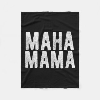 マハママトランプ再びアメリカを健康に育てる女性 フリースブランケット