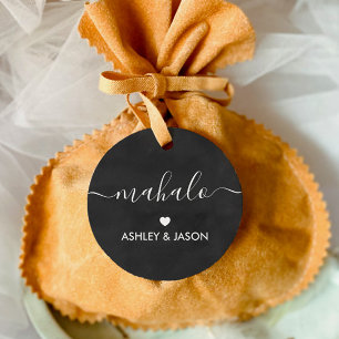 マハロギフトラベル,結婚's Thank Youラベル，チャルクボード フェイバータグ