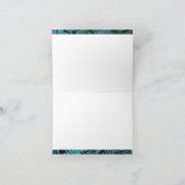 マハロティール（緑がかった色）熱帯椰子葉書跡 サンキューカード (内部)