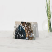 マハロヌイロア |ハワイアン結婚の写真 サンキューカード (正面)