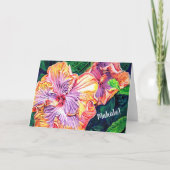 マハロハイビスカスサンキューカード カード (正面)