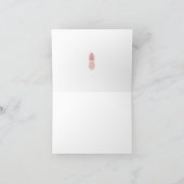 マハロバラピンク熱帯パイナップルパターンのスクリプト サンキューカード (内部)