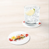 マハロプルメリア ラウンドペーパーコースター (インサイチュ)