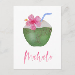 マハローハワイ行き先リゾートシャワーサンキュー ポストカード