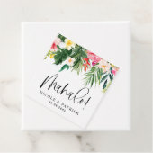 マハロ熱帯花と緑結婚色 フェイバータグ (インサイチュ)