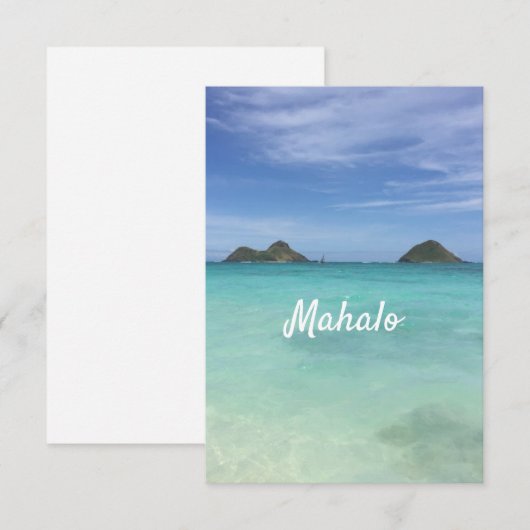 マハロ サンキューカード (正面/裏面)