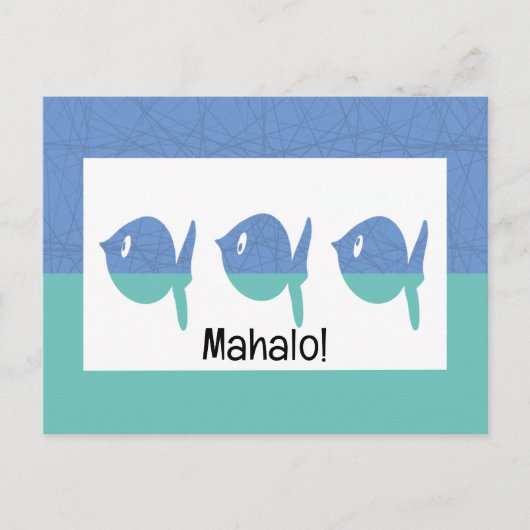 マハロ サンクユー ポストカード (正面)