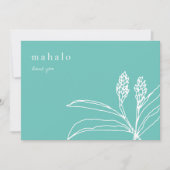 マハロ フローラル トロピカル ティール サンキュー (正面)