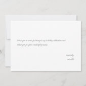 マハロ | ミニマルトロピカルティール感謝 サンキューカード (裏面)