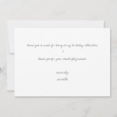 マハロ|花|トロピカル|緑|ありがとう サンキューカード (裏面)