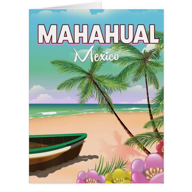 マハワル メキシコ ビーチ ポスター (正面)