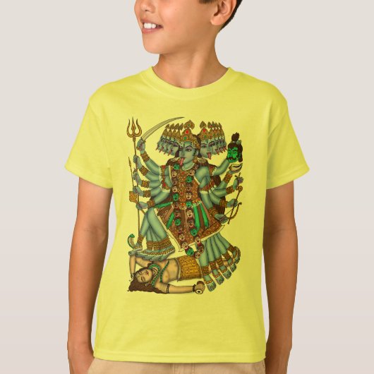 マハーカーリ女神Tシャツ Tシャツ (正面)