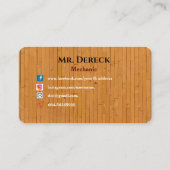 マハーニーの名刺 名刺 (裏面)