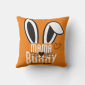 マバニーエレガントイースターシンプルかわいい家族 クッション (裏面)