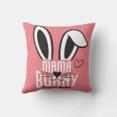 マバニーエレガントイースターシンプルかわいい家族 クッション (裏面)