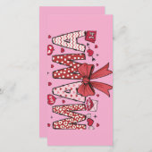 マバレンタインのサイン シーズンカード (正面/裏面)