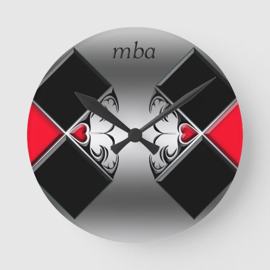 マバ ラウンド壁時計 (正面)