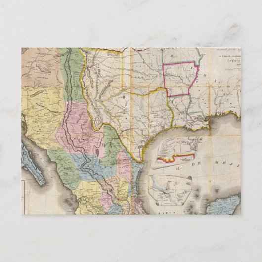 マパデロスエスタドスユニドスデメジコ ポストカード (正面)