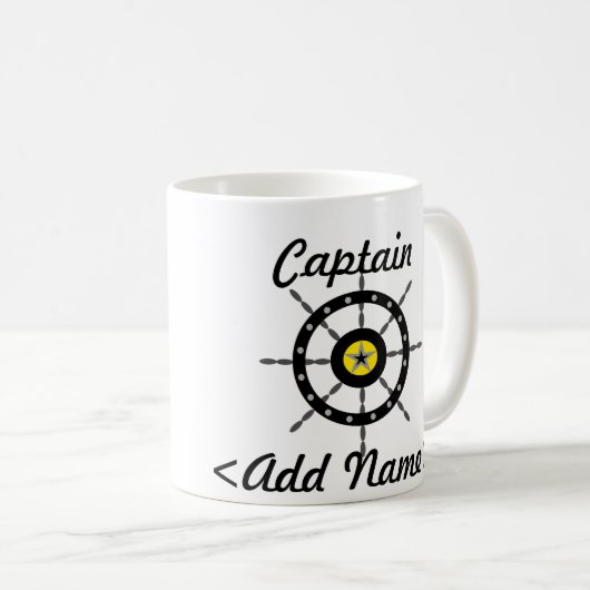 マパーソナライズされたグ大尉 コーヒーマグカップ (正面右)