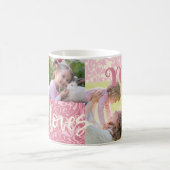 マパーソナライズされたマの写真集 コーヒーマグカップ (中央)