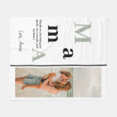 マパーソナライズされたマフリースブランケット フリースブランケット (正面(横))