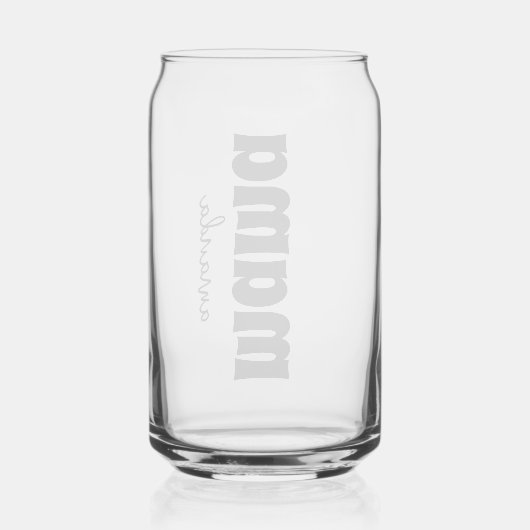 マパーソナライズされたマ名 ガラス缶 (裏面)