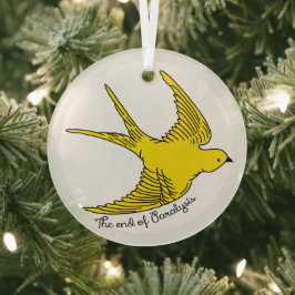 マヒの終わり ガラスオーナメント