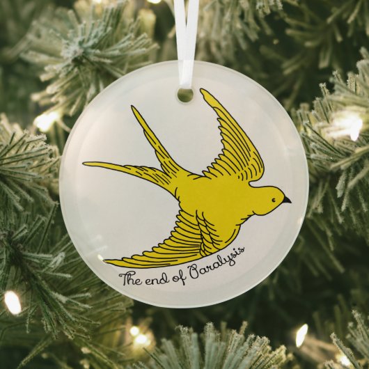 マヒの終わり ガラスオーナメント (インサイチュ)