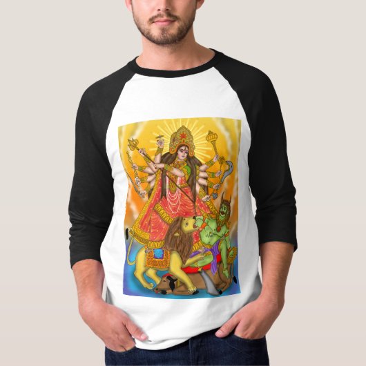 マヒシャスラマルディニ・ドゥルガTシャツ Tシャツ (正面)