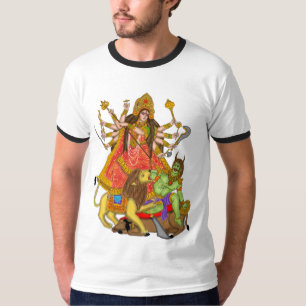 マヒシャスルマルディニドゥルガTシャツ Tシャツ