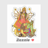 マヒシャスールマルディニドゥルガステッカー シール (シート)