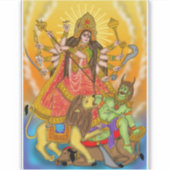 マヒシャスールマルディニドゥルガステッカー シール (正面)