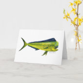 マヒマヒのフィッシュカード カード (黄色い花)